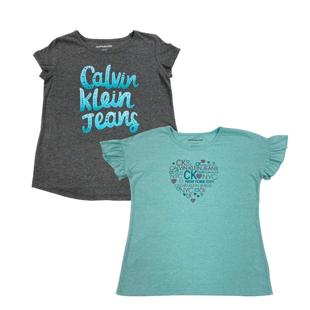 Girls' 2 Pack Short Sleeve Graphic Tees